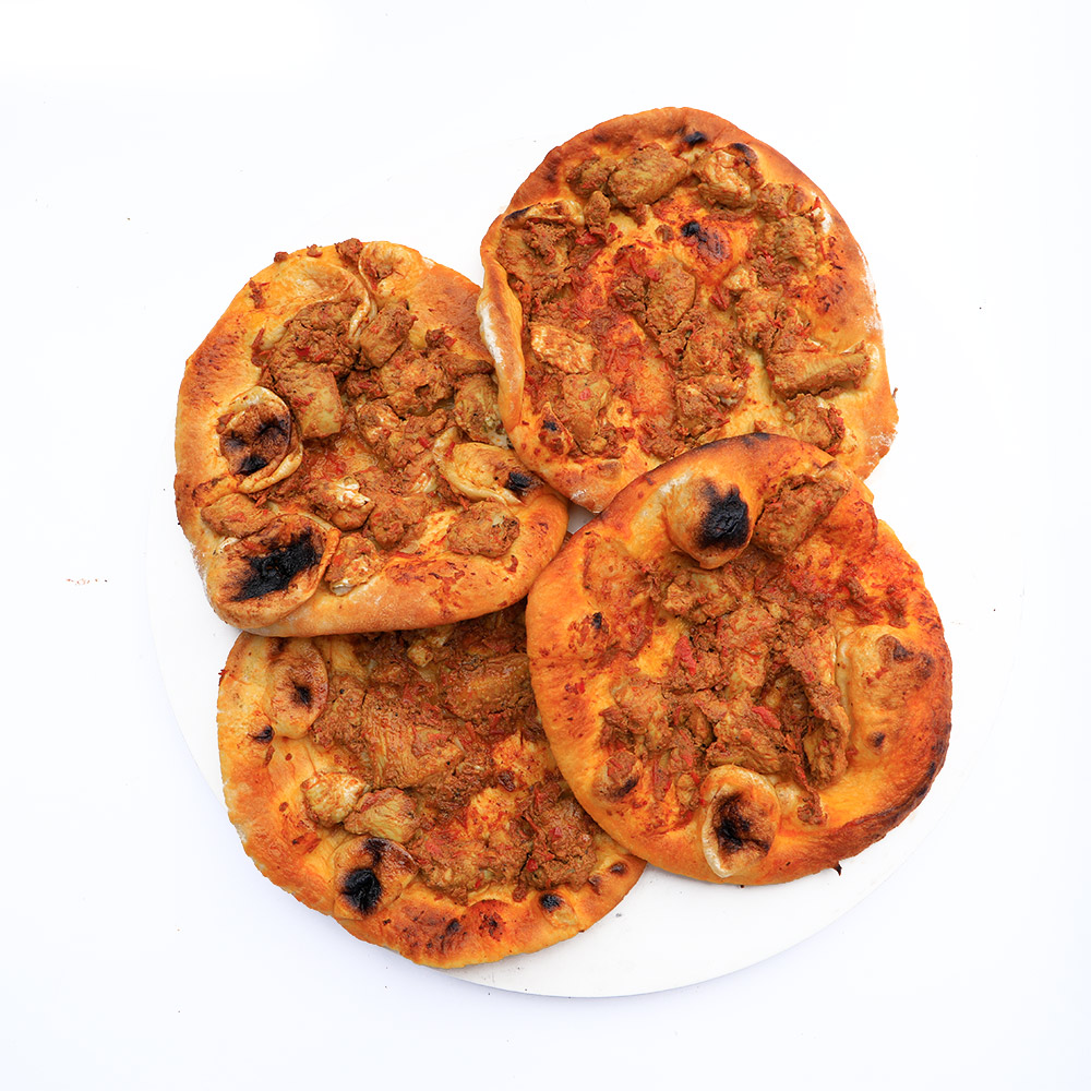 Plate of Chicken Shawarma Manakish