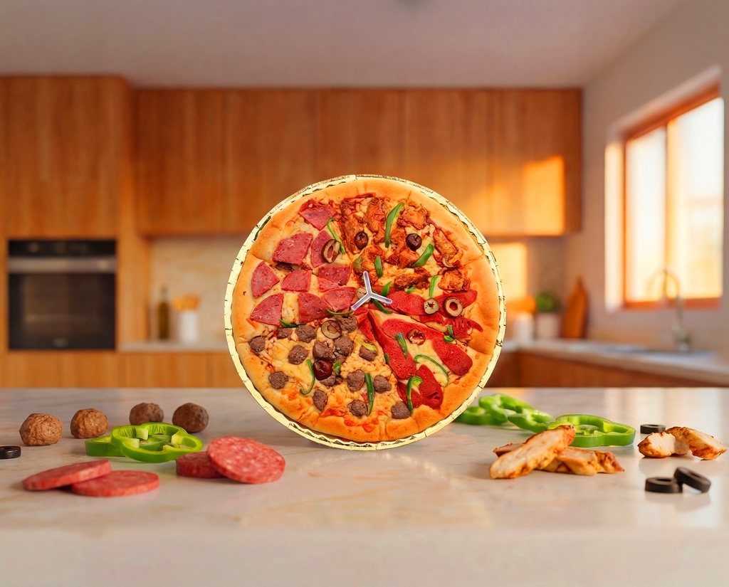 [F0100] Mix meat Pizza L