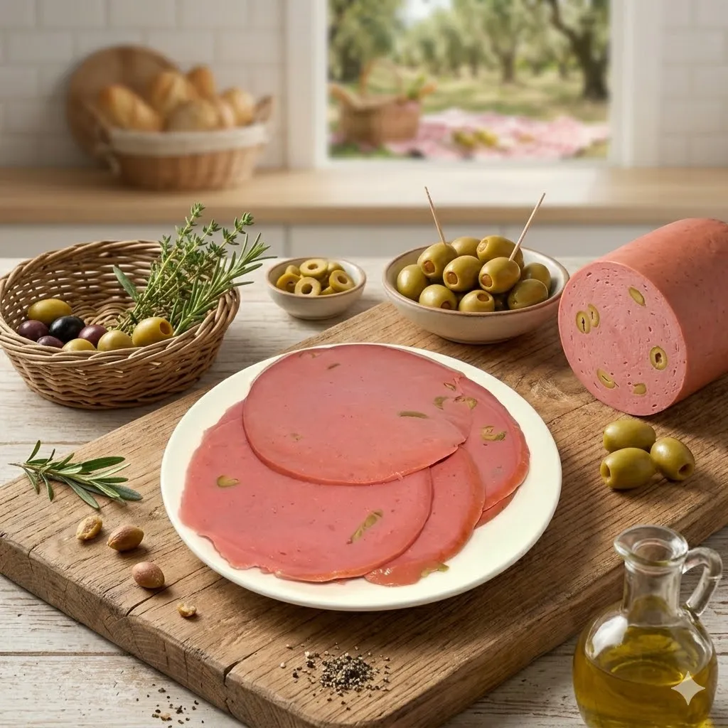 Luncheon With Olives Sliced