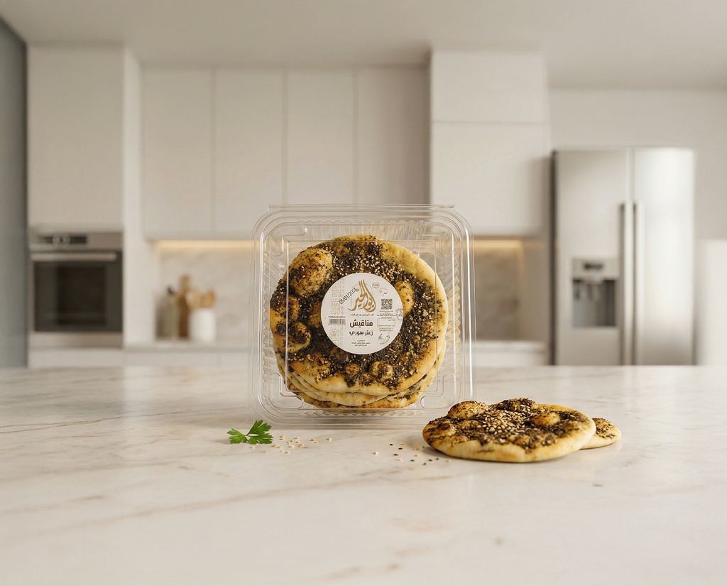 طبق مناقيش زعتر