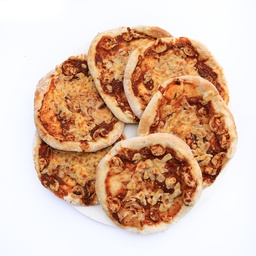 [829] طبق مناقيش محمرة موتزريلا