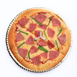 [877] Salami Pizza Plate